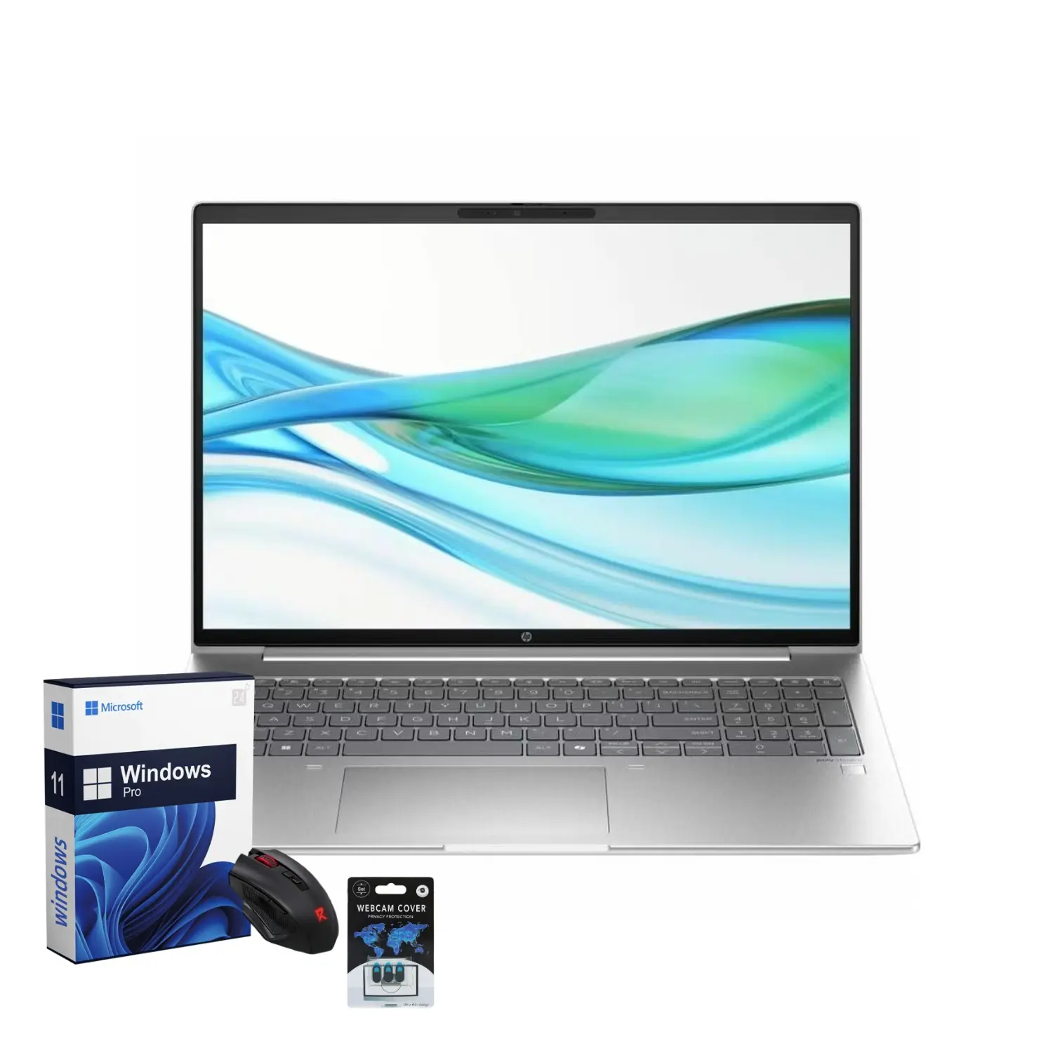 HP ProBook 460 G11 16" Work Laptop - Intel Core Ultra 5 125U - 16GB RAM - 256GB SSD - Pike Silver Aluminum - Windows 11 Pro - IPS Technology - Front Camera - Portable Laptops Computer - Student Computer - Bundle Accessory