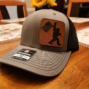 Peace Freedom & Bigfoot - Richardson 112 Trucker Hat - Snapback - Louden / Black