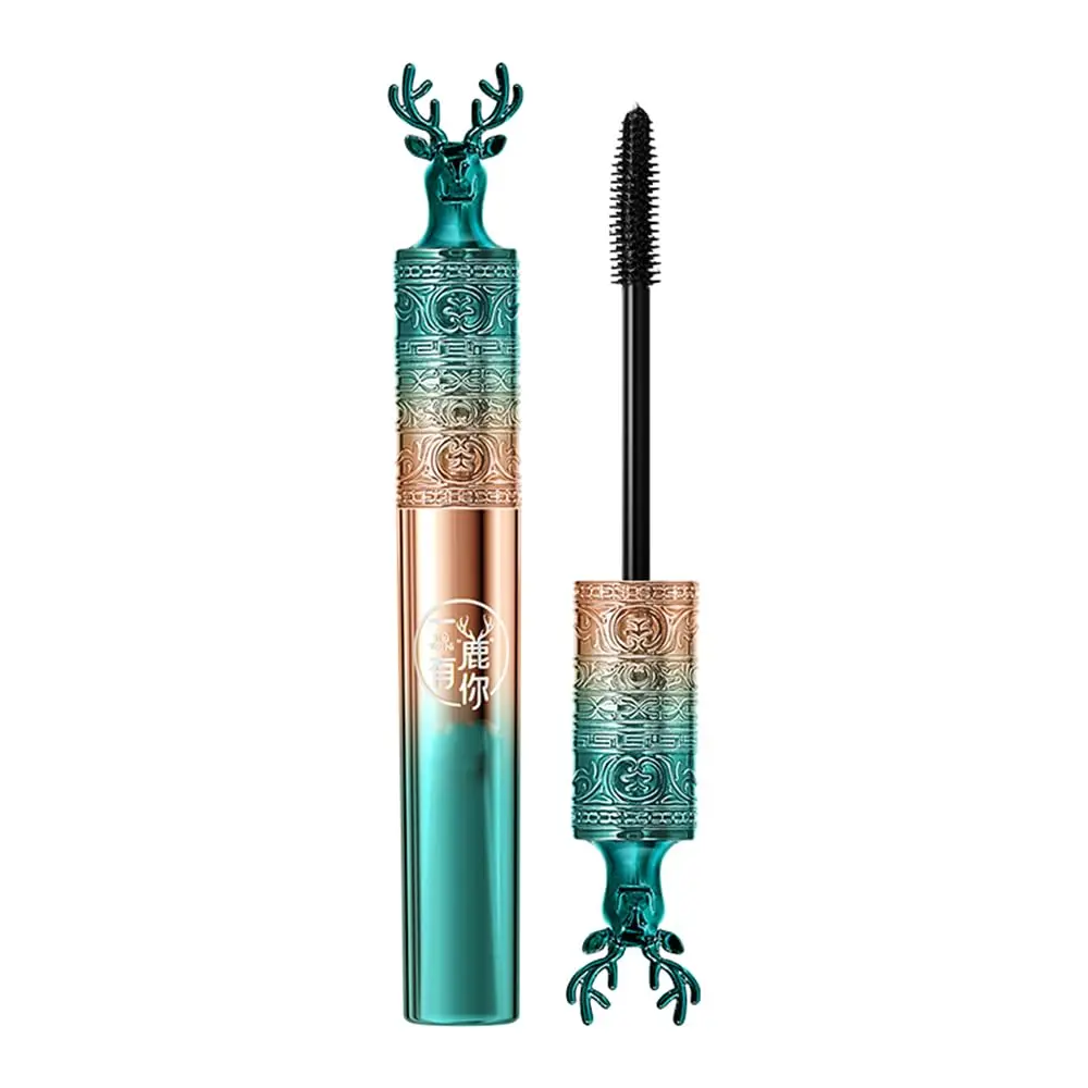 Moose Head Shell Black Telescopic Mascara - Waterproof, Long-Lasting, Dramatic Extension, Smudge-Proof, Voluminous, Hypoallergenic Cosmetic Makeup, Single Item Gift (1 Pcs), Smudgeproof, Voluminous Eyelashes, Suohe, Extendable