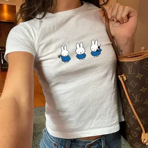 Y2k Miffy Baby Tee Cute Bunny