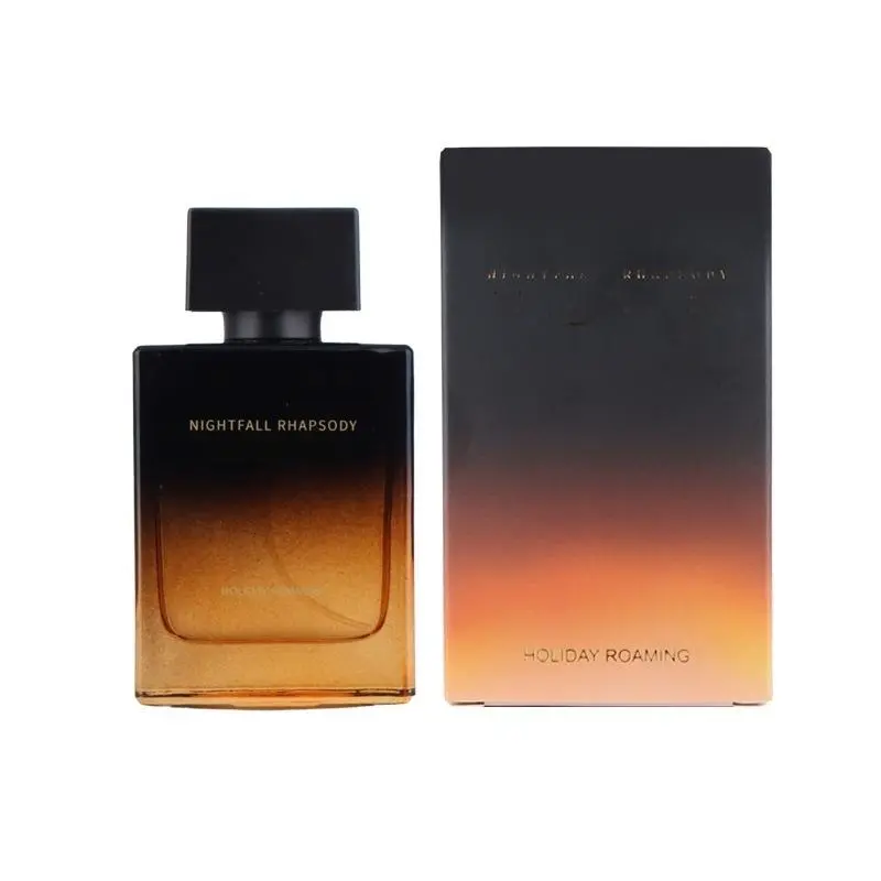 Nightfall Wooden Fragrance, Bold Woody Fragrance, Long-Lasting Spicy Woody Men's Cologne, Wood Scent Colognes, Mini Perfume for Daily Wear and Parties, Nightclub Essential Fragrance, Dark Black Aromatic Fragrance with Captivating Scent