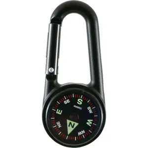 Outdoor Compass \u2013 Lightweight, Durable Navigation Tool for Hiking, Camping, Orienteering, and Survival, Features Map, Wrist Strap, Lens, LED, and Carabiner Options