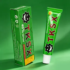 TKSX Tattoo Numbing Cream,40% Very Strong,Relief Cream forTattoos,Waxing,Microneedling,Lecithin External Cream(10g)