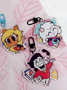 Deltarune Acrylic Keychains [Ver #2] - Noelle, Spamton, Ralsei - Deltarune Character! Cute, Durable, And Perfect For Bags, Keys, Or Gifts!