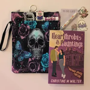 Live You Pick Book/Tablet Sleeve with Acrylic Bookmark, Keychain, Pen & Notebook Stationary - Happy Reading Essentials