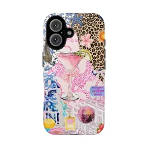 Glittercutie Girls Have More Fun Phone Case Make It Fun Pink Preppy Collage Preppy Colorful Girls Phone Cases Phone Cover Hard Case Tough 2-piece Phone Case