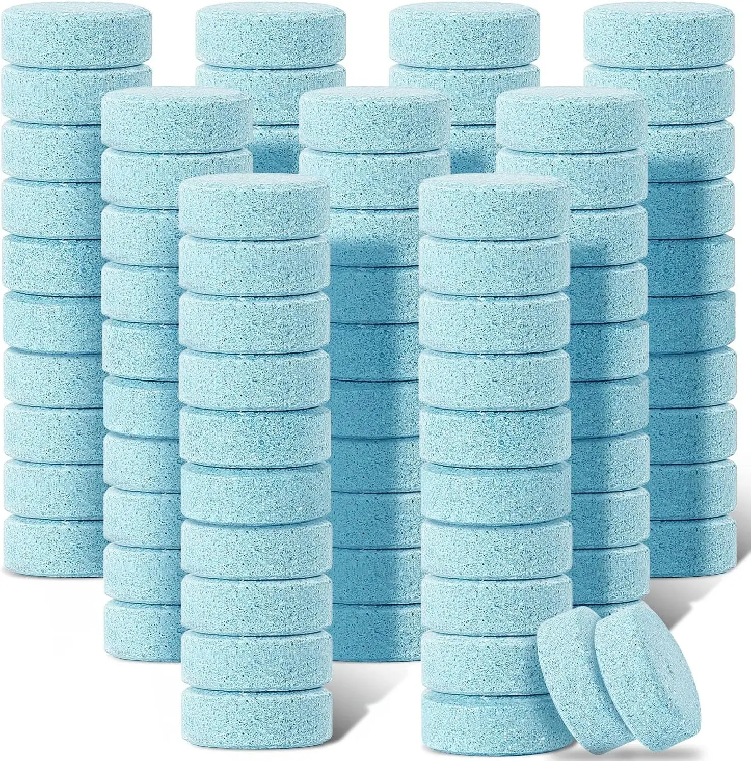 100 Pcs Car Windshield Washer Tablets Cleaning Washer Fluid Tablets Glass Concentrated Cleaner Windshield Wiper Fluid Solid Effervescent Remove Auto Glass Stains Clear Car Vision