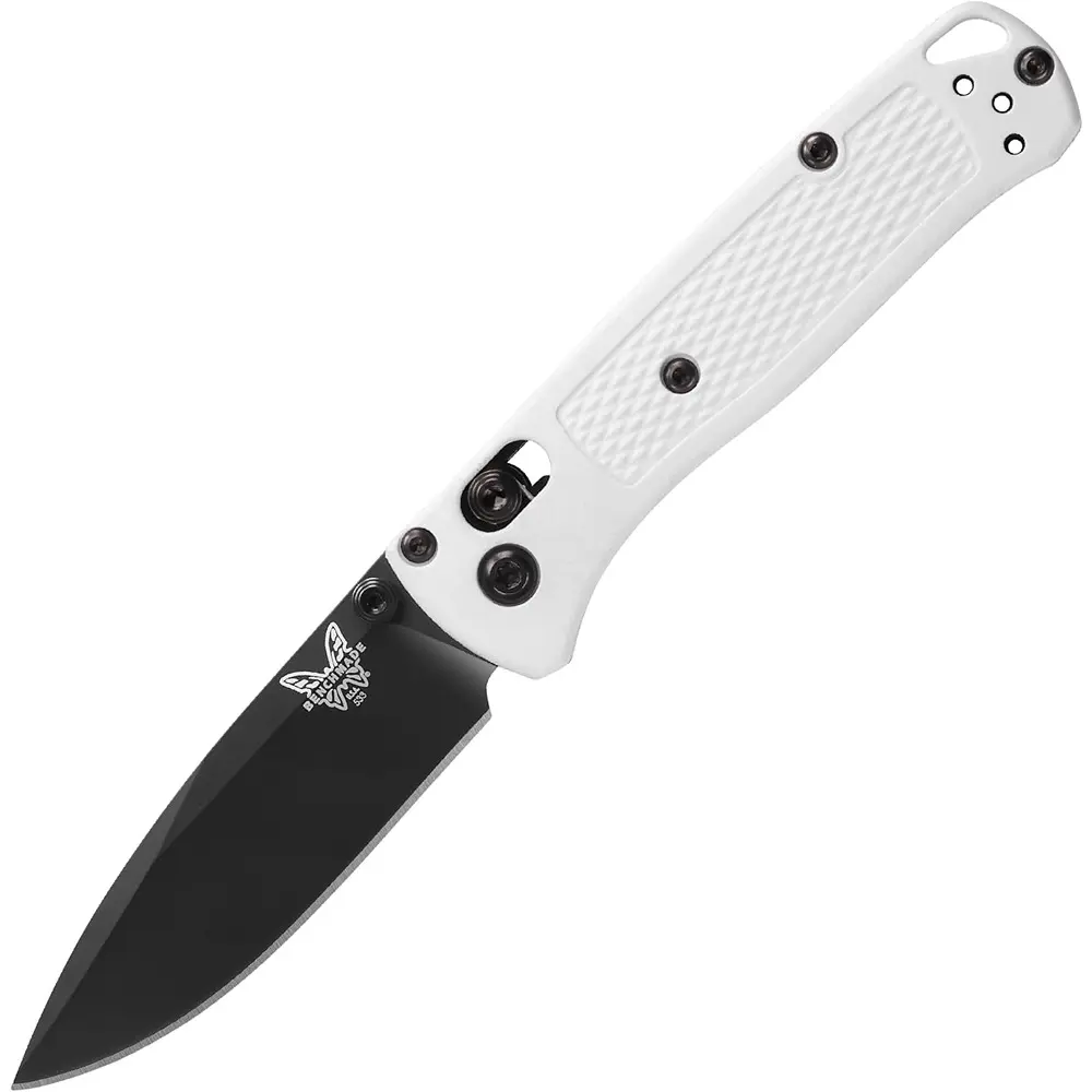 Benchmade 533BK-1 Mini Bug Out Black-White Folding Knife in White