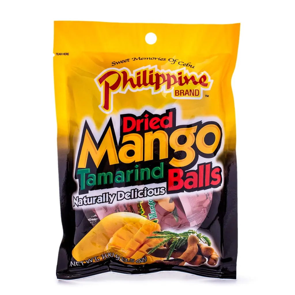 Philippine Brand Mango Tamarind Ball 100 g fruit snacks Philippine Brand Mango Tamarind Ball 100 g fruit snacks