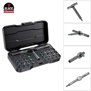 24 in 1 Magnetic Screwdriver Set, DIY Ratchet Mini Screwdriver Set, Removable self-Assembly Precision Screwdriver kit, Magnetic DIY Precision Tool kit for PC Mobile Watch Bicycle