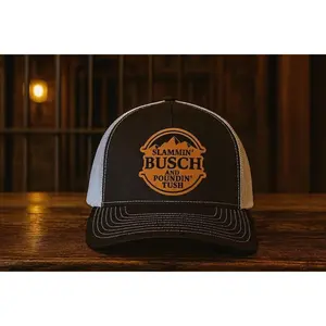 Slammin Busch & Pounding Tush | Leather Patch Hat | Richardson 112