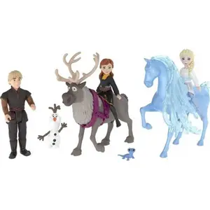 Disney Frozen Fashions & Friends Set with 3 Dolls, 4 Friend Figures and 4