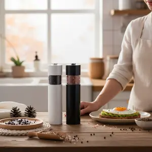 Electric Pepper Grinder – One-Touch Automatic Salt & Pepper Mill
