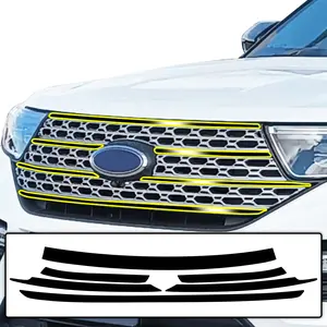 Ford Explorer 2020-2024 Window Trim Blackout Chrome Delete Kit – Precut Gloss Black Vinyl Overlays