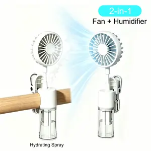 Clip-on Cooling USB & Mobile Fan - 360° Rotation, 4 Adjustable Wind Speeds, USB Chargable, 1200mAh Batteries Built-in, Wide-Grip Clip, Desktop Stand, Silent, Rapid Cooling, Compact Portable Handheld, for Home/Office, Fast Shipping, Clip-On Cooling Usb & M