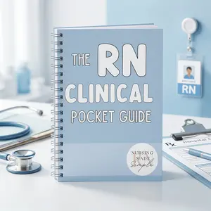 RN Clinical Pocket Guide | Compact Nursing Reference Book with Assessment Reminders, Pharmacology Basics, Lab Values, Bedside Care Tips, Clinical Notes & Quick Review Pages for Nursing Students and New RNs