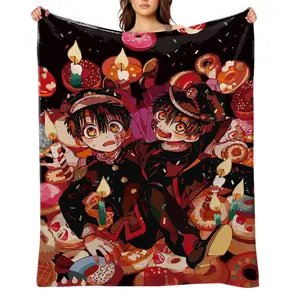 Toilet-bound-Hanako-kun-Flannel Throw Blanket for Girls Boys- Ultra Soft, Anti-Shrink & Wrinkle-Resistant ,Quick-Dry, Machine Washable Cozy Throw ,Perfect Gift for Kids Adults A-87