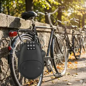 Motorcycle Helmet Lock Anti-Theft Cable Combination Code for Outdoor Biking Cycling Security Portable Steel Retractable Helmet Safety Lock Accessories