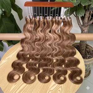 【JOPEAR】16A Highlight Ombre Bundles Human Hair Unprocessed Brazilian Colored Body Wave Raw Hair Bundles Weave Extensions Deals #Summer