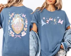 Vintage Magical Castle Coquette Shirt, Magic Kingdom Style Tee, Magical World Graphic Shirt, World Trip Outfit, Vacation Wear Apparel For Family And Friends