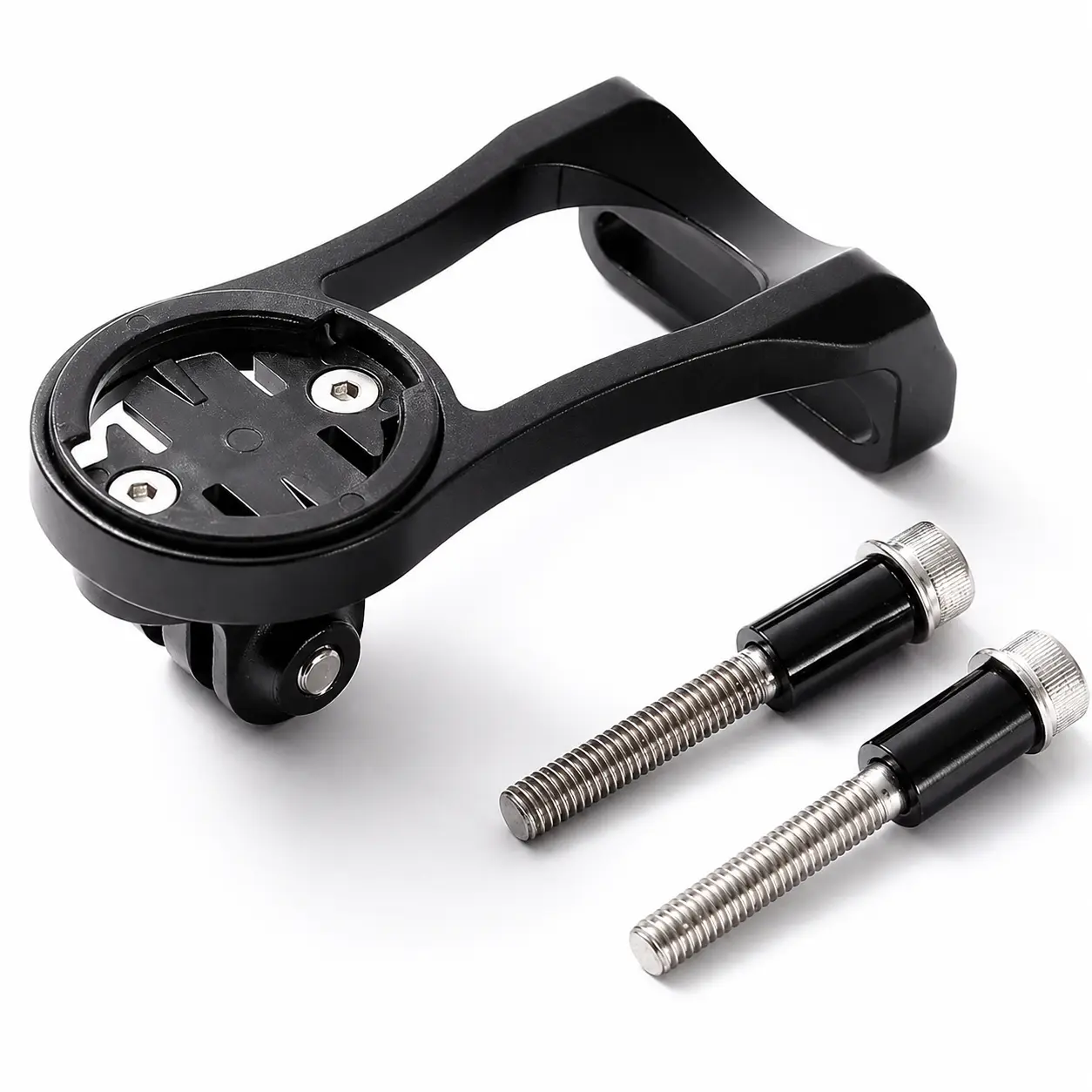 Extended Out Front Bike Handlebar Mount with Action Camera Mount and Bike Light Adapter for GPS Cycling Road Bike and MTB Accessories
