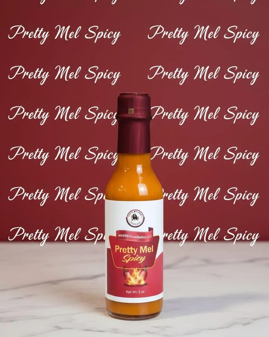PRETTY MEL Spicy Hot Sauce Mix - Vibrant Vegetable Pepper Sauce (5 oz), Flavorful for Pasta, Chicken, US-Made Herb & Spice Seasoning, Spicy Sauce Mix