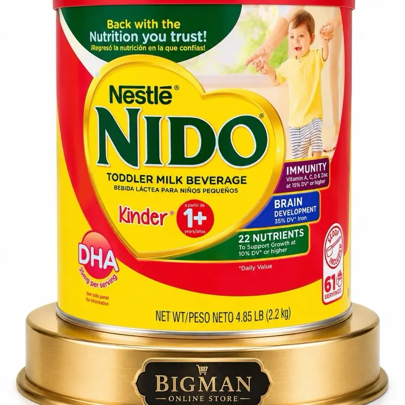 Nestlé NIDO Kinder 1+ Toddler Milk Beverage – 4.85 lb (2.2 kg) Nestlé NIDO Kinder 1+ Toddler Milk Beverage – 4.85 lb (2.2 kg)