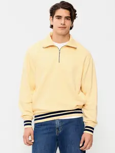 Old Navy Men's Collared Nautical Fleece Pullover