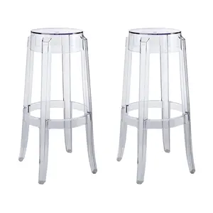 Casper Bar Stool Set of 2 Clear