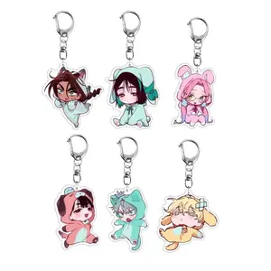 Anime Alien Stage Acrylic Keychains Luka Sua Till Ivan Hyuna Mizi Key Ring Cosplay Accessories Pendant Decoration Keychain Gifts