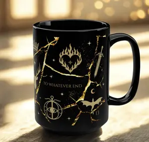 Throne of Glass Fireheart Mug – Aelin Galathynius Coffee Cup, TOG BookTok Fantasy Gift, Book Lover Mug