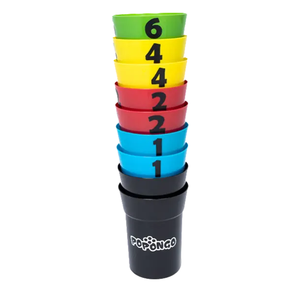 Official Popongo Cups  - Set of 9 Cups