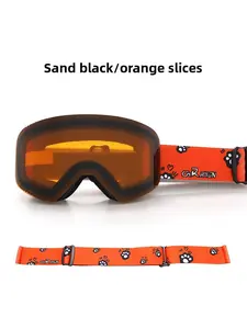 Customized 2025 new children's ski goggles with large cylindrical surface, double-sided anti fog, 5-14 years old ski goggles, outdoor equipment cycling sunglasses  bicycle glasses  MTB sunglasses road bike eyewear