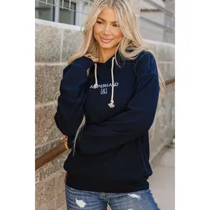Performance Fleece University Hoodie - Navy Blue
