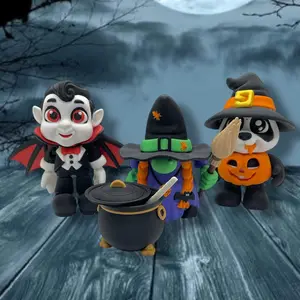 🎃 Articulated Halloween Figurines – 4-5" Poseable Spooky Collectibles