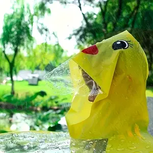Duck Umbrella Hat Foldable Raincoat Poncho, Cute Duck Design, Portable Rain Gear for Fishing Camping Travel Outdoor Activities