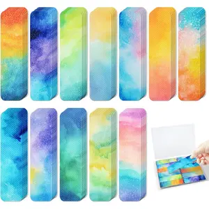 120 count  Sensory Stickers with 2 Textured Stickers - Desk Fidget and Calming Stickers with Storage Box for Adults & Teens -   Sensory Strips (Watercolor)