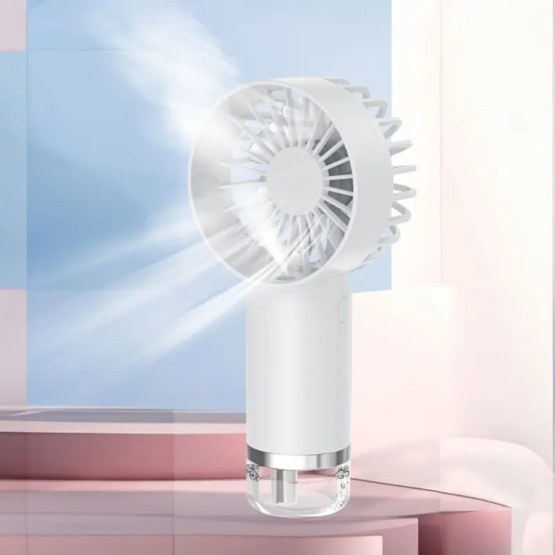 Handheld fan mini spray fan three speed adjustable wind speed portable fan desktop fan suitable for outdoor home