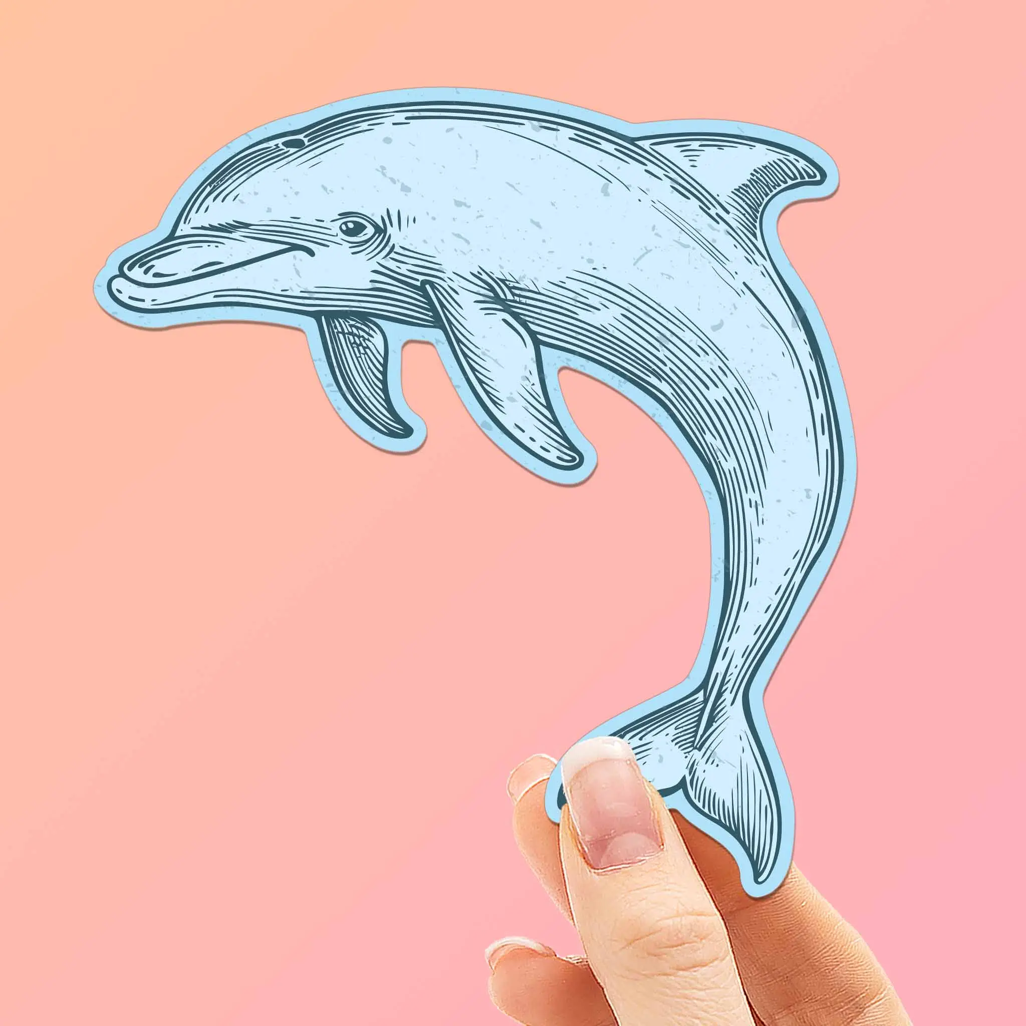 Dolphin Sticker - Cute Beach Decal