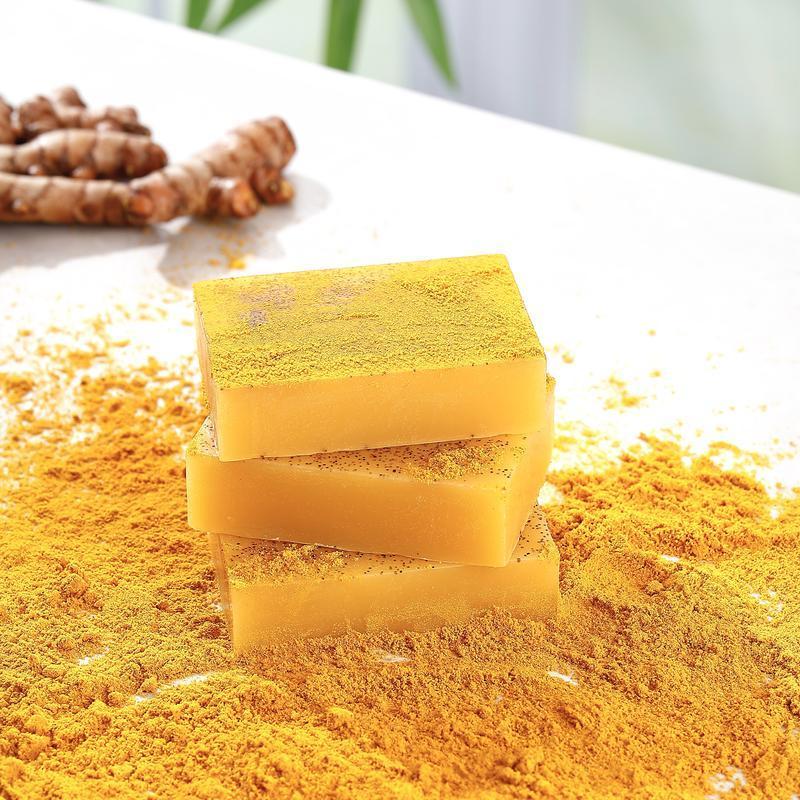 3-Pack Turmeric Cleansing Soap - Deep Clean & Moisturize Face & Body, Gentle for Women and Men