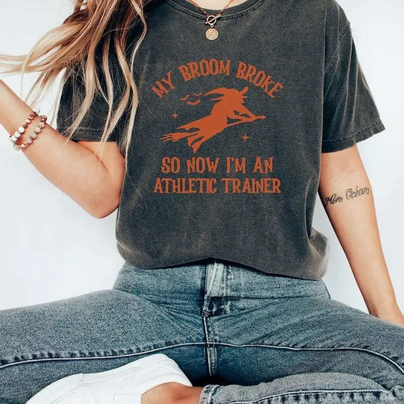 Comfort Colors® Halloween Athletic Trainer Shirt Spooky Athletic Trainer T-shirt Halloween Athletic Trainer Tee Trainer Halloween Gifts