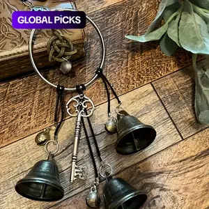 Handmade Iron Witch Bell Wind Chime, Outdoor Wind Chimes, Durable Home Decor Hanging Ornament, Perfect Gift for Christmas, Halloween and Thanksgiving #GLOBAL PICKS