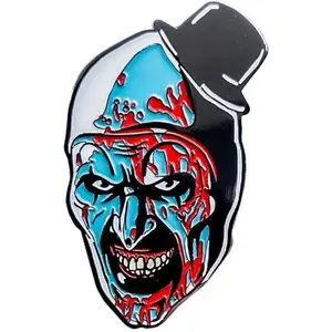 Terrifier 2 Art the Clown Head Enamel Pin