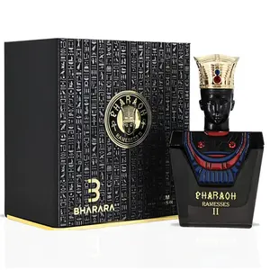 Pharaoh Ramesses II Eau De Parfum Spray 100ML (3.4 OZ) By BHARARA | Bold, Spicy & Deeply Smoky With A Luxurious Finish Of Oud, Leather & Vanilla.