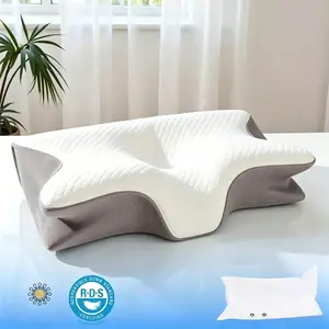 Memory Foam Soft Neck Pillow, 1 Count Comfortable Neck Support Pillow and Rest Cushion for Sleeping, Supportive Memory Foam Design