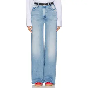 MOTHER The Ditcher Roller Zip Sneak Jeans in Can You Dig It?