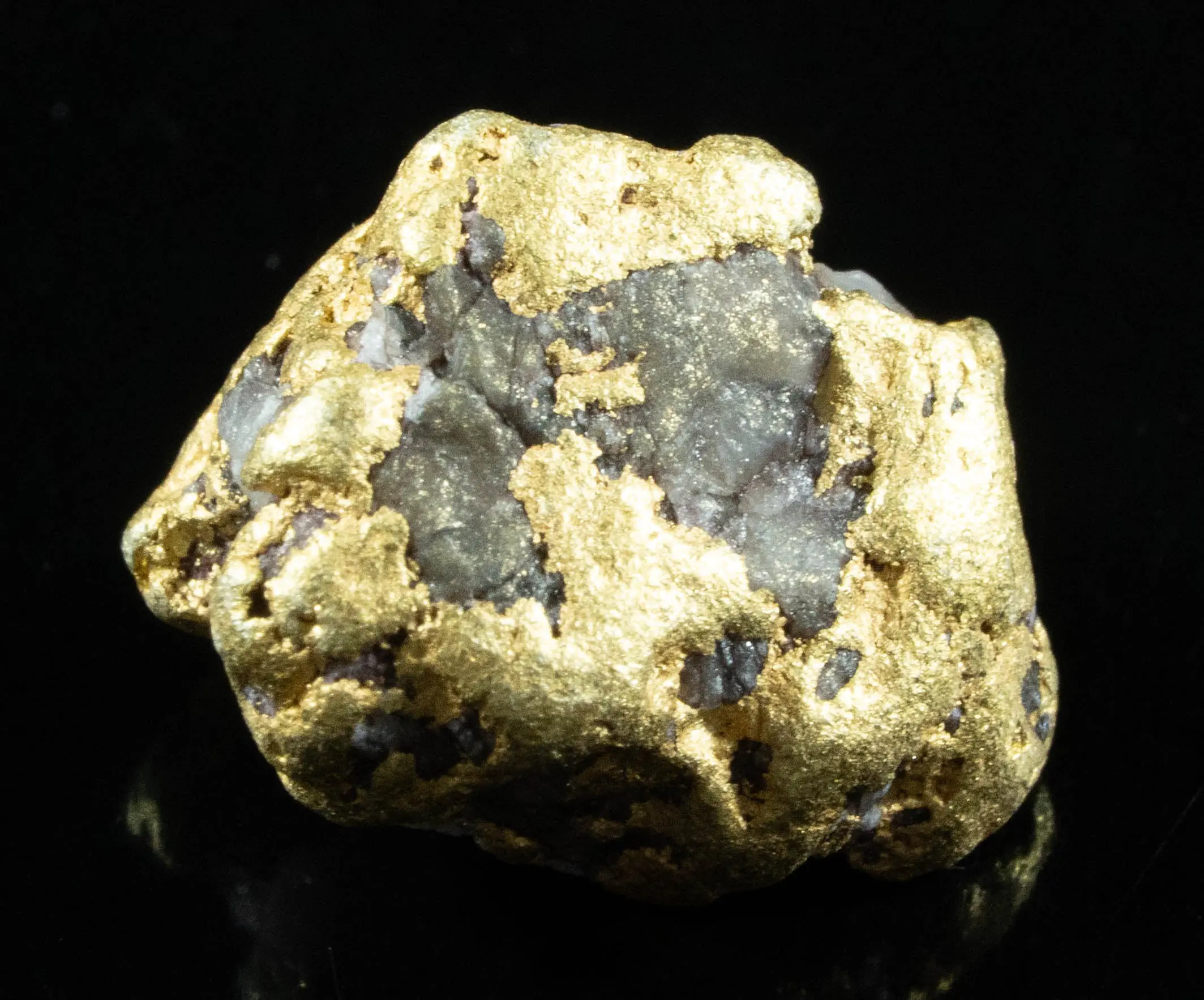 QN-30 "Alaskan BC Gold Nuggets with Quartz" Genuine 4.88 Grams