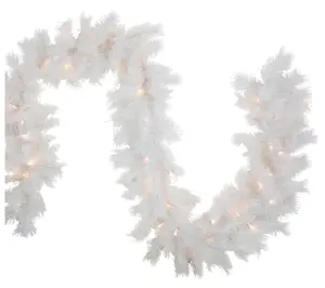 Northlight 9' x 14" LED White Alaskan Pine Christmas Garland