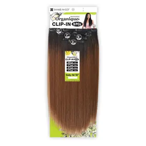 Shake-N-Go Weave Organique Mastermix Clip In Yaky Straight 18" (9Pcs)
