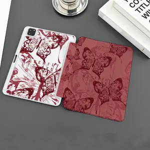 Vintage Butterfly Print Tablet Case for iPad 10th/9th/8th/7th/6th Gen/air 5th/4th/pro 11 Inch, Smart Sleep Wake Protection Cover